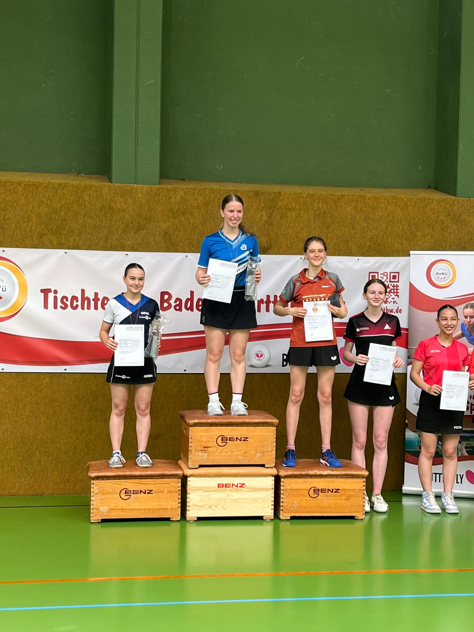 Siegerehrung TOP 12 BaWü Mädcheen U19